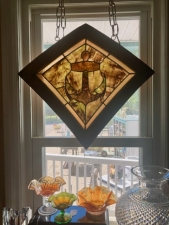 Antique Nautical Stained Glass